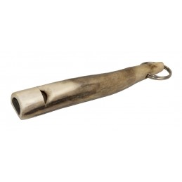 Eurohunt sifflet simple pour chien en bois de cerf – cca 8–11 cm