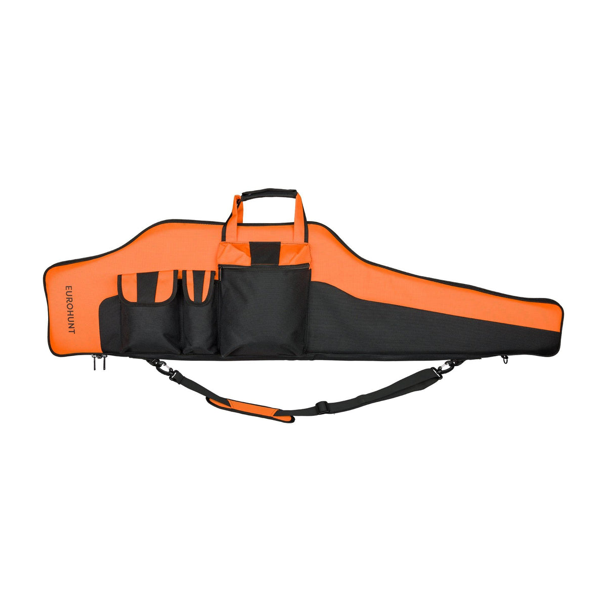 Eurohunt Gewehrfutteral – schwarz / orange, ca. 135 cm