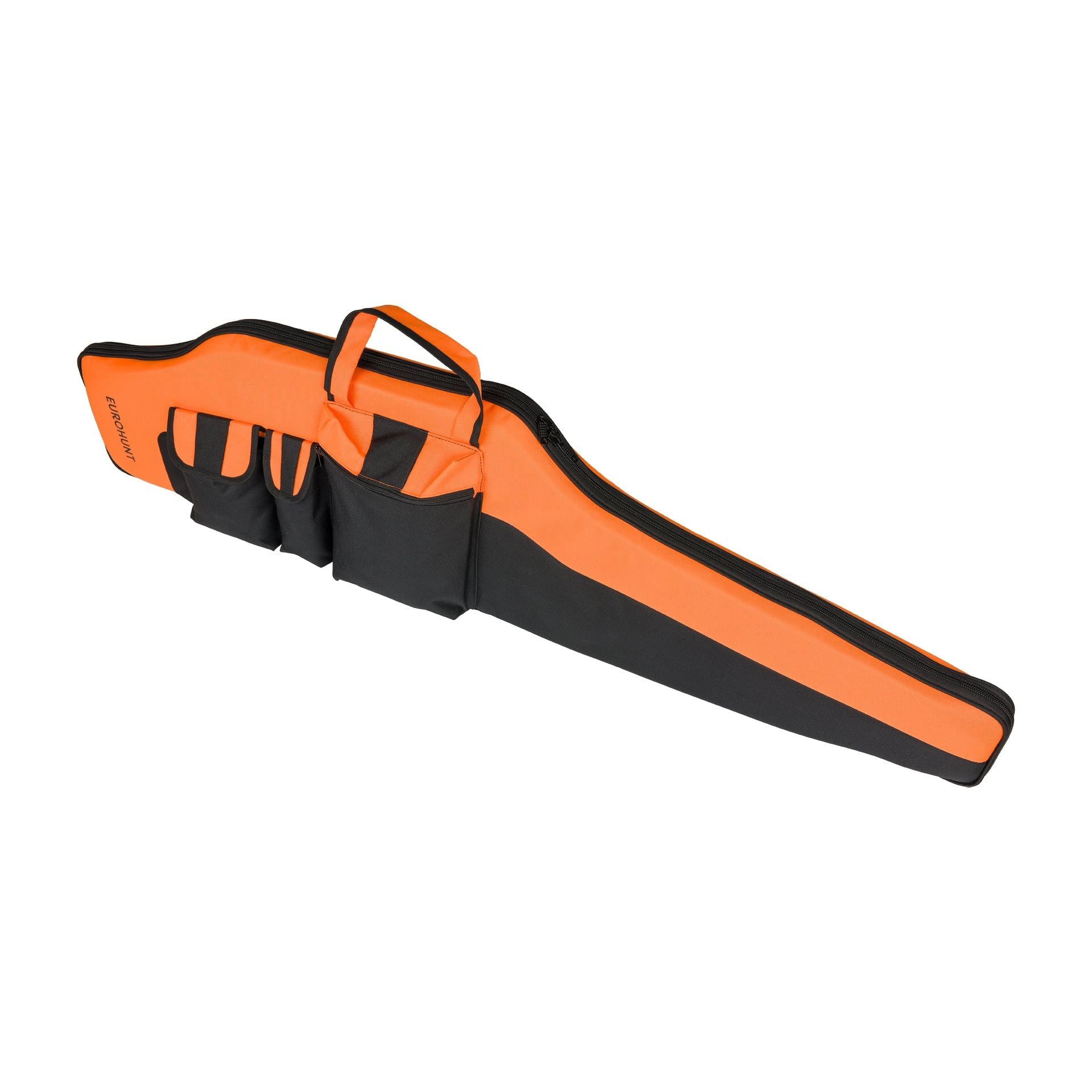Eurohunt funda para rifle – color negro / naranja, aprox. 135 cm