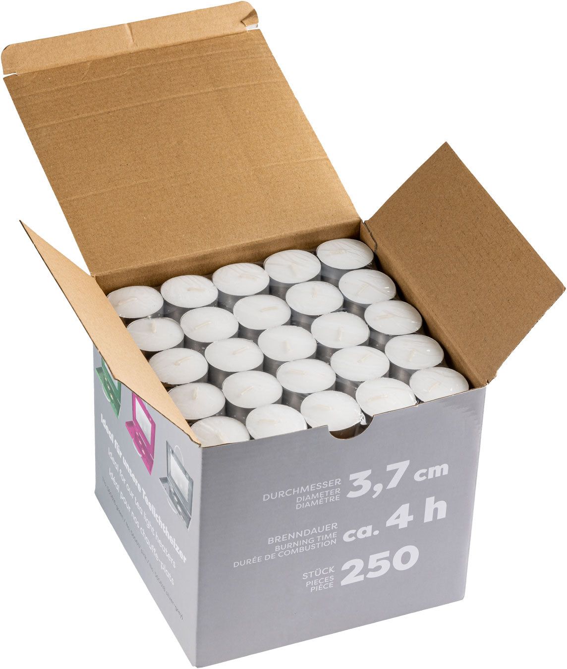 Eurohunt candele tealight per riscaldatore – 250 pz
