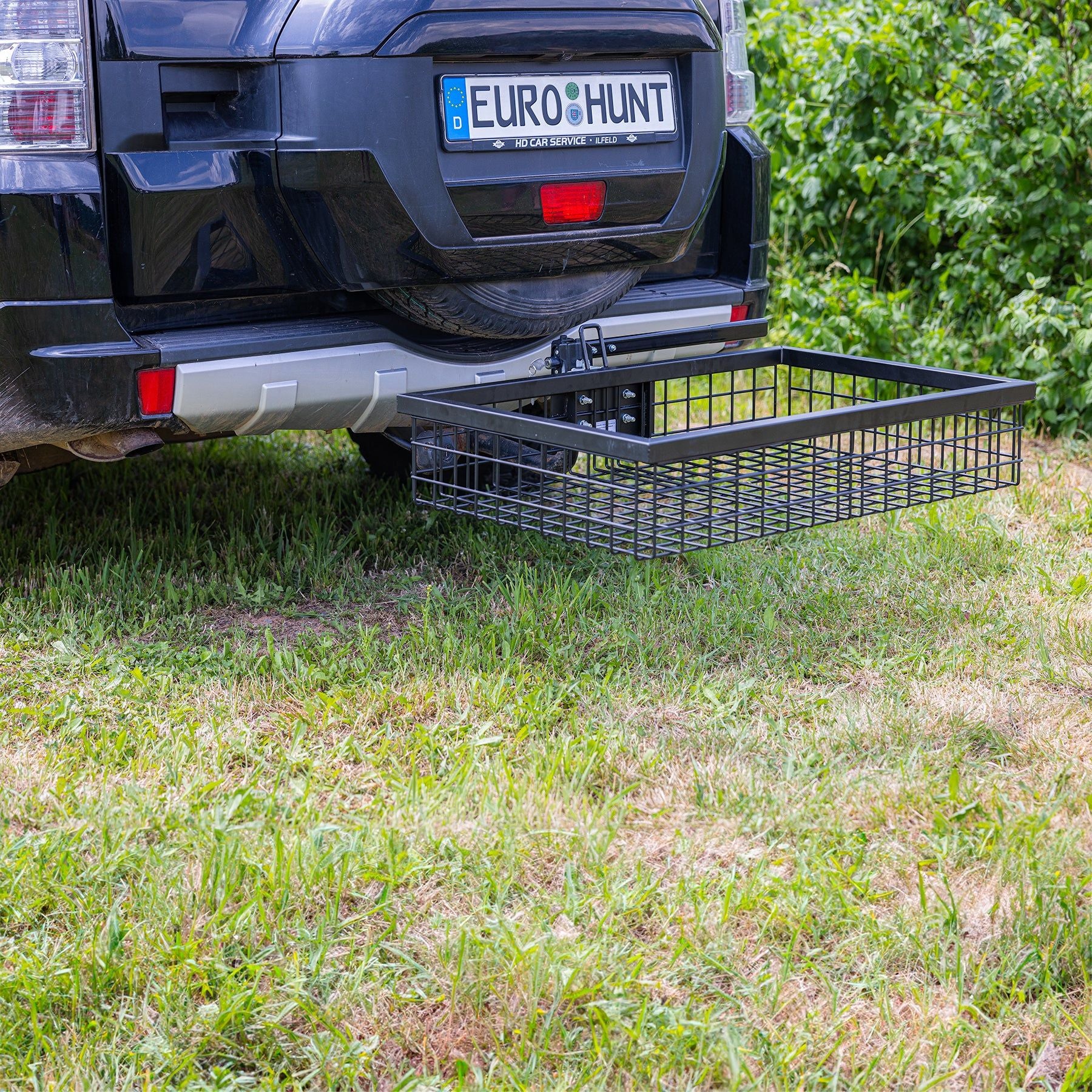Eurohunt portaequipajes trasero para enganche – recubierto (modelo 560934)