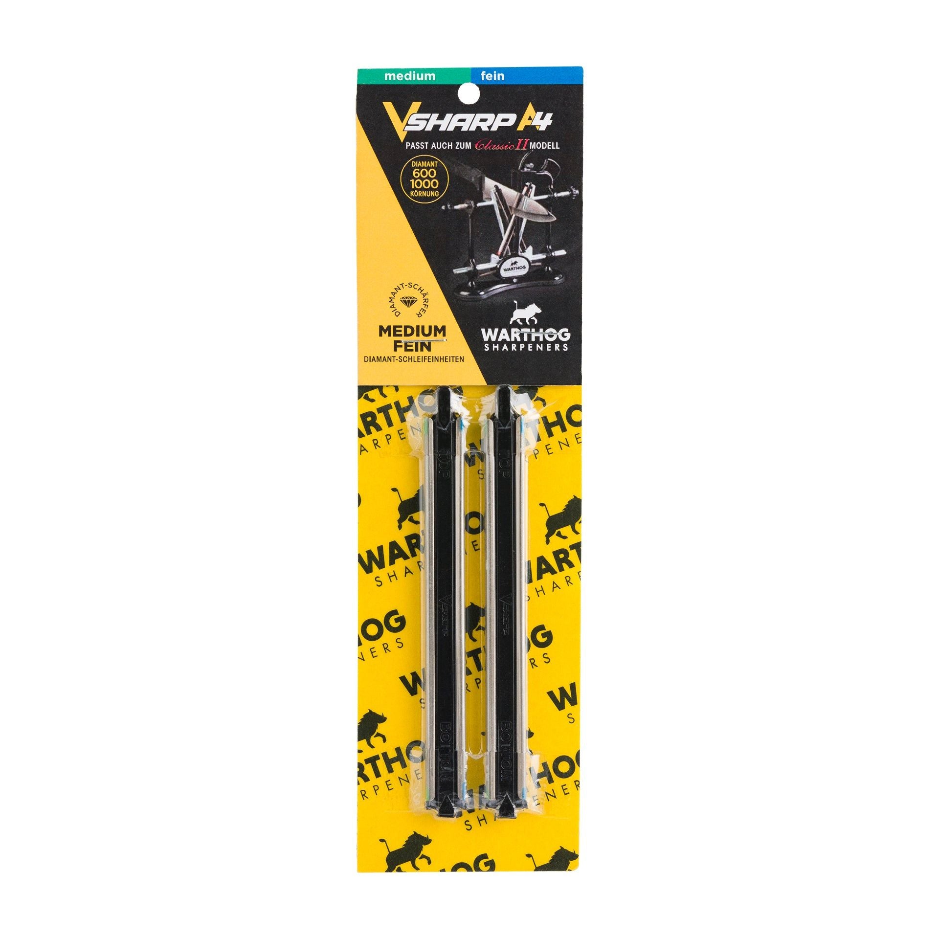 Warthog Diamant-Schleifstäbe für V-Sharp A4 / A4 Elite – 600 & 1000 grit