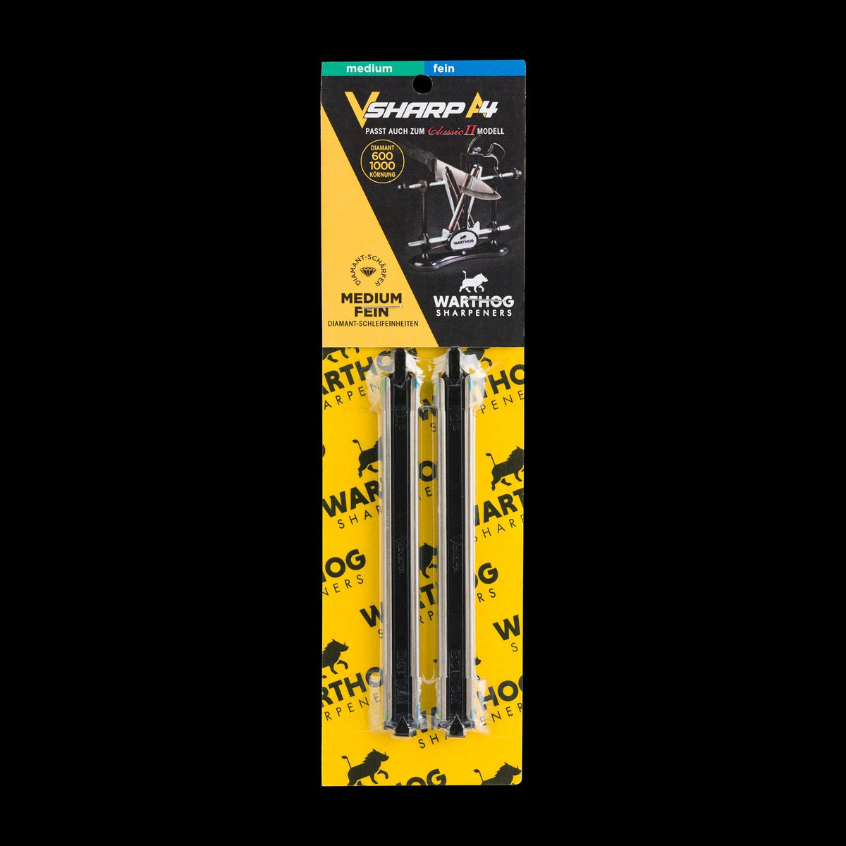 Warthog Diamant-Schleifstäbe für V-Sharp A4 / A4 Elite – 600 & 1000 grit