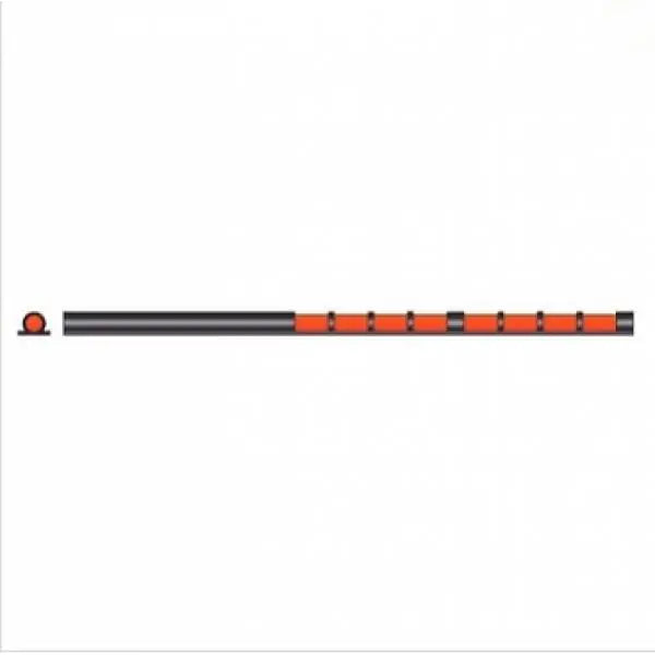 EasyHit 3x100 mm guidon fluorescent rouge