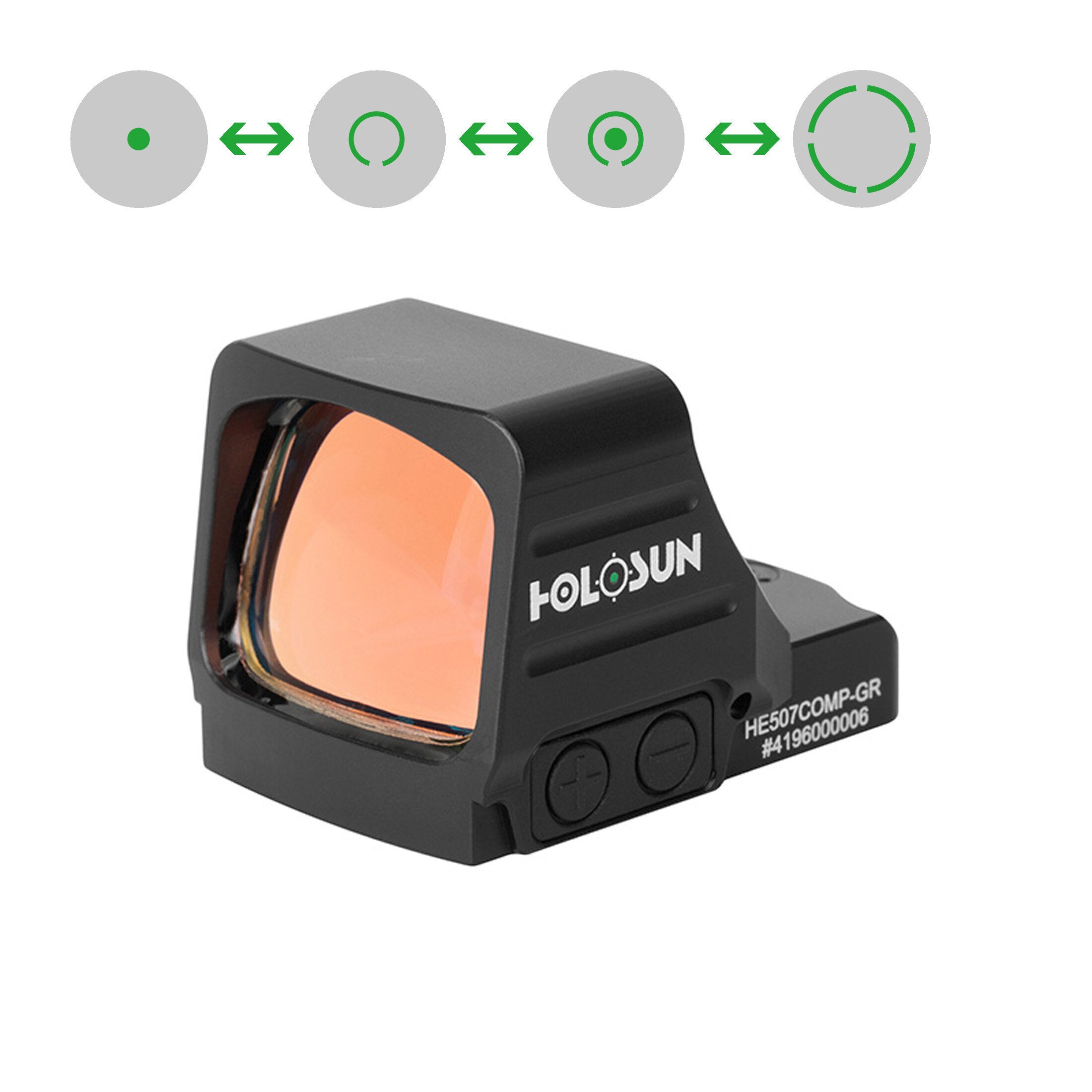 Holosun HE507COMP-GR zeleni multi-reticle