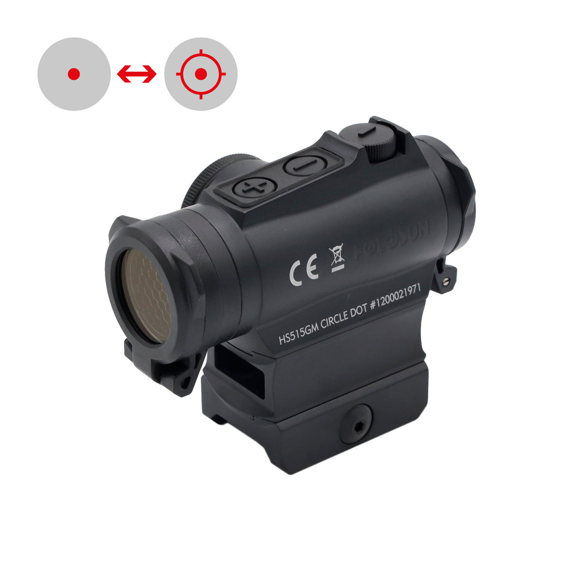 Holosun HS515GM – punto rojo Shake Awake QD