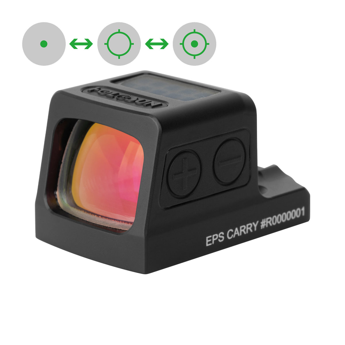 Holosun EPS Carry-GR-MRS – retícula múltiple verde de carcasa cerrada solar