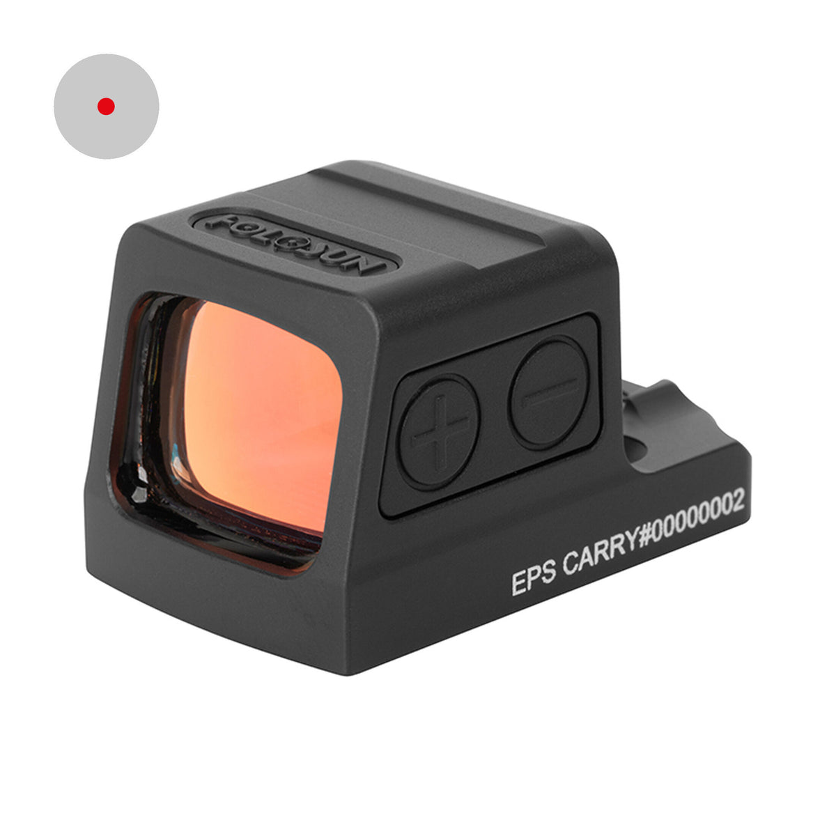 Holosun EPS Carry-RD-2 mirino reflex chiuso, punto rosso 2 MOA