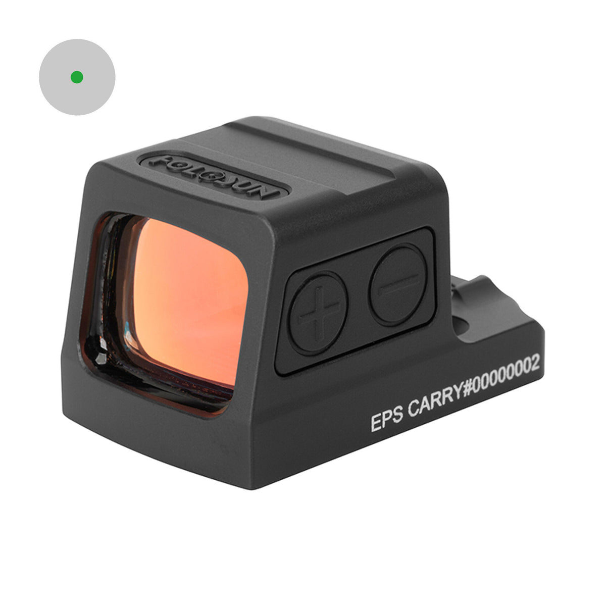 Holosun EPS Carry-GR-2 mirino reflex chiuso, punto verde 2 MOA
