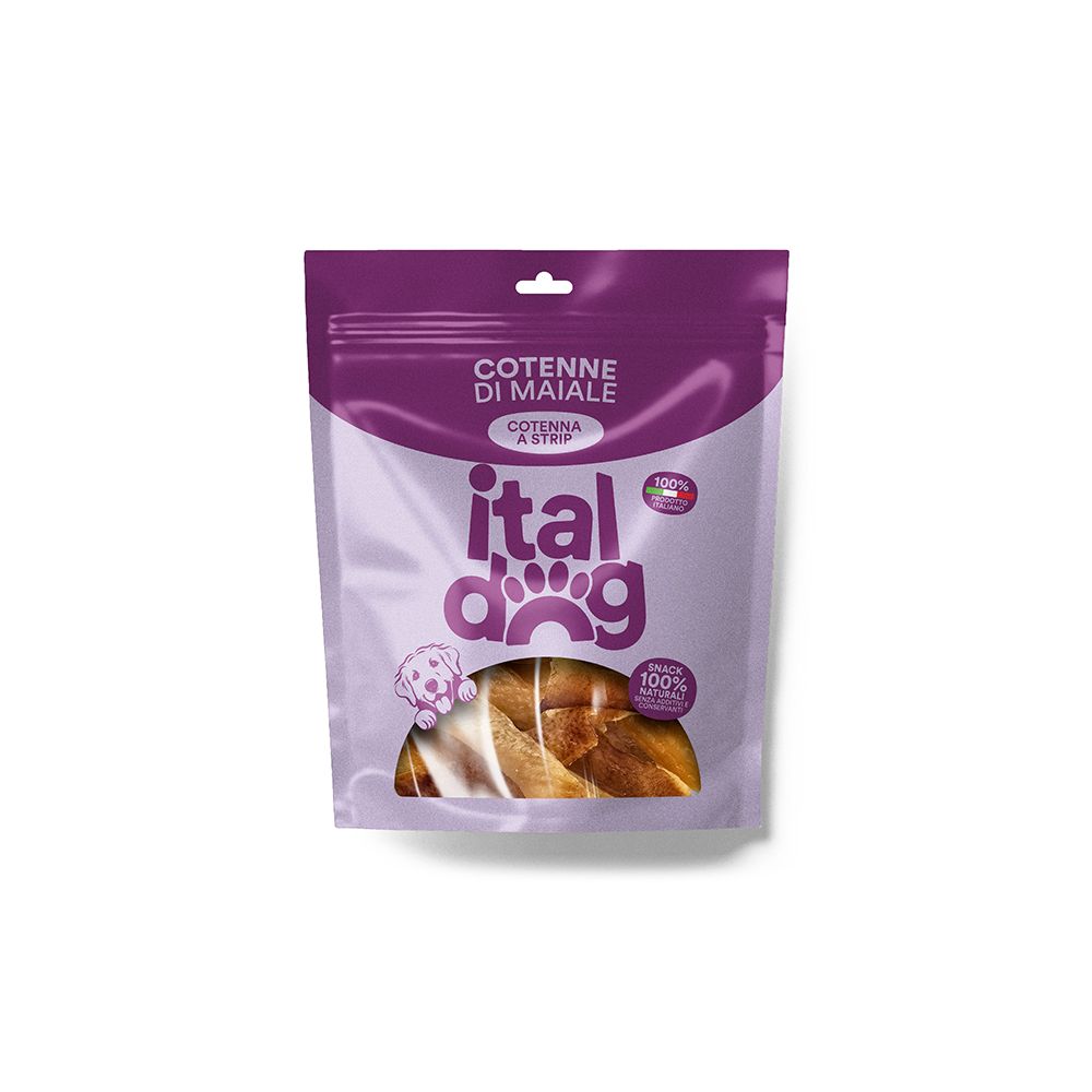 ItalDog trakice svinjske kožice 100g