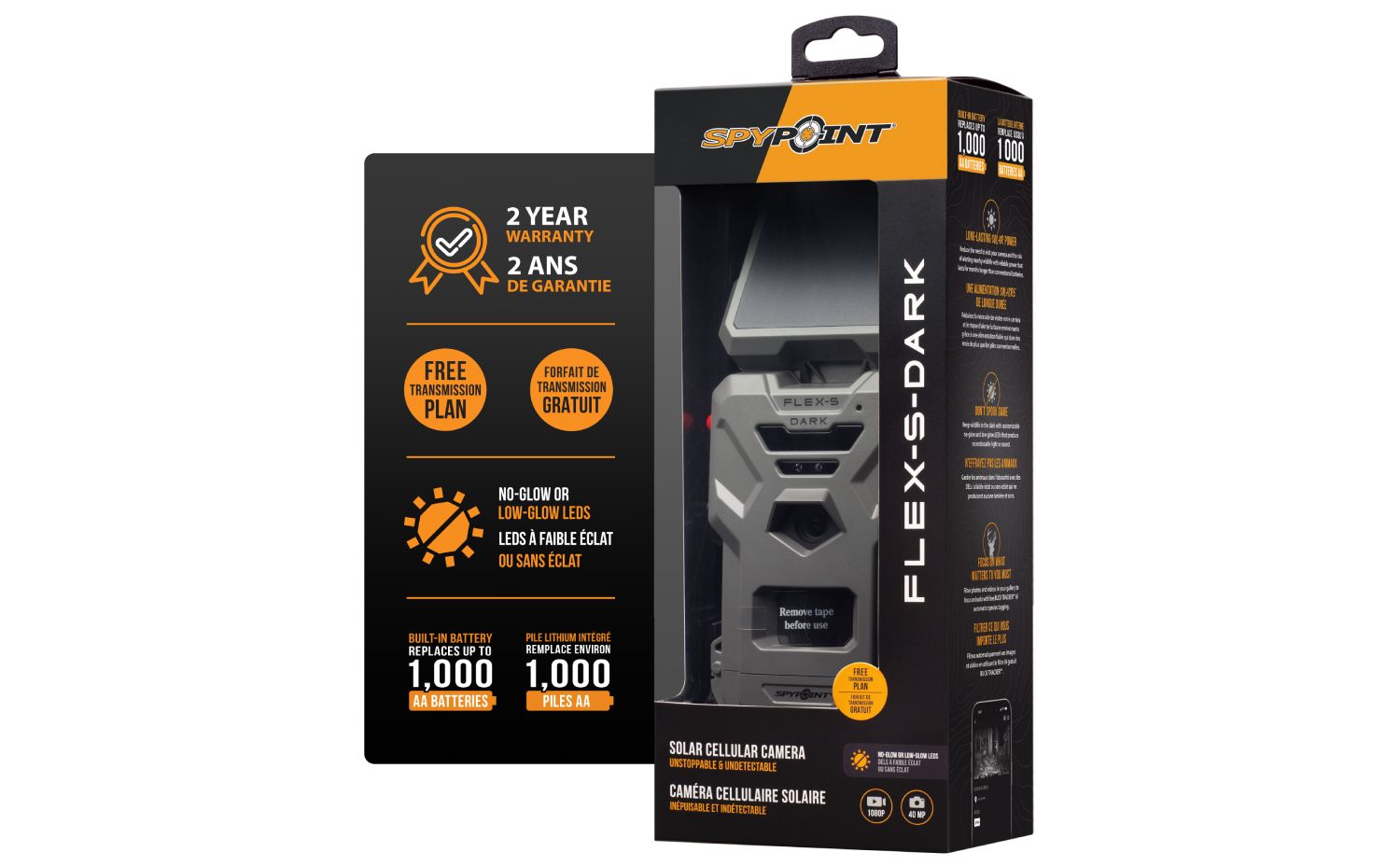 SpyPoint FLEX-S DARK SOLAR LTE kamera