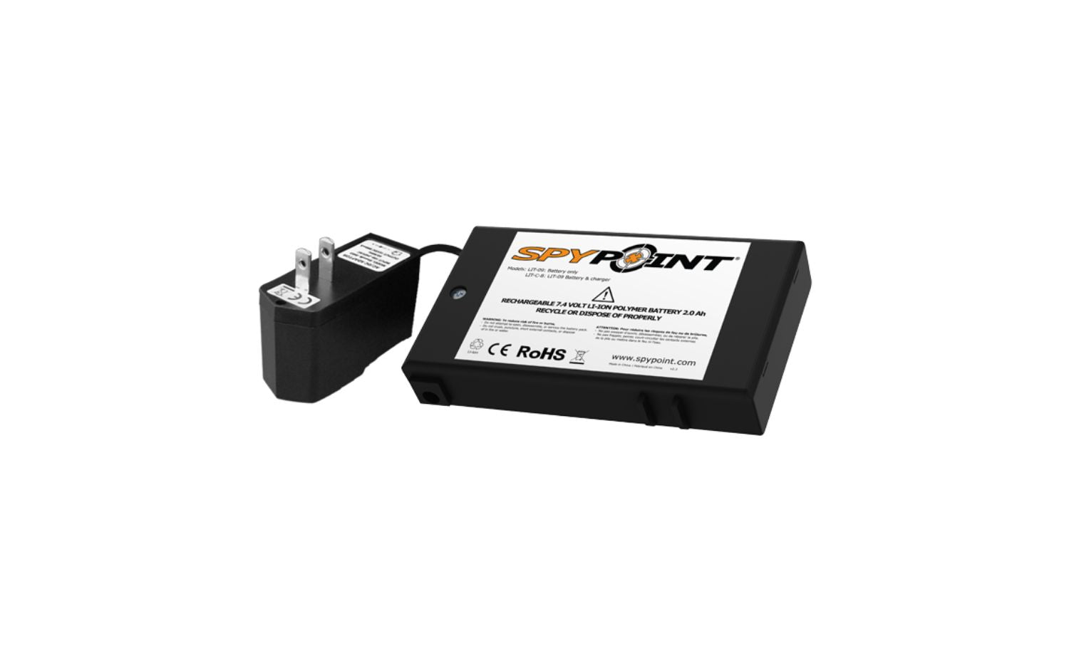 SpyPoint baterija 7.4V, 2,000mAh + AC punjač set