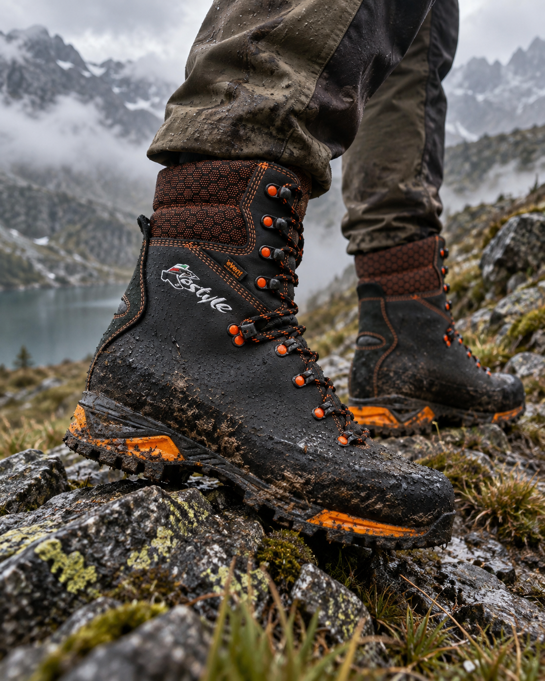 Kostyle KS-RISE bottes de chasse sur terrain montagneux humide
