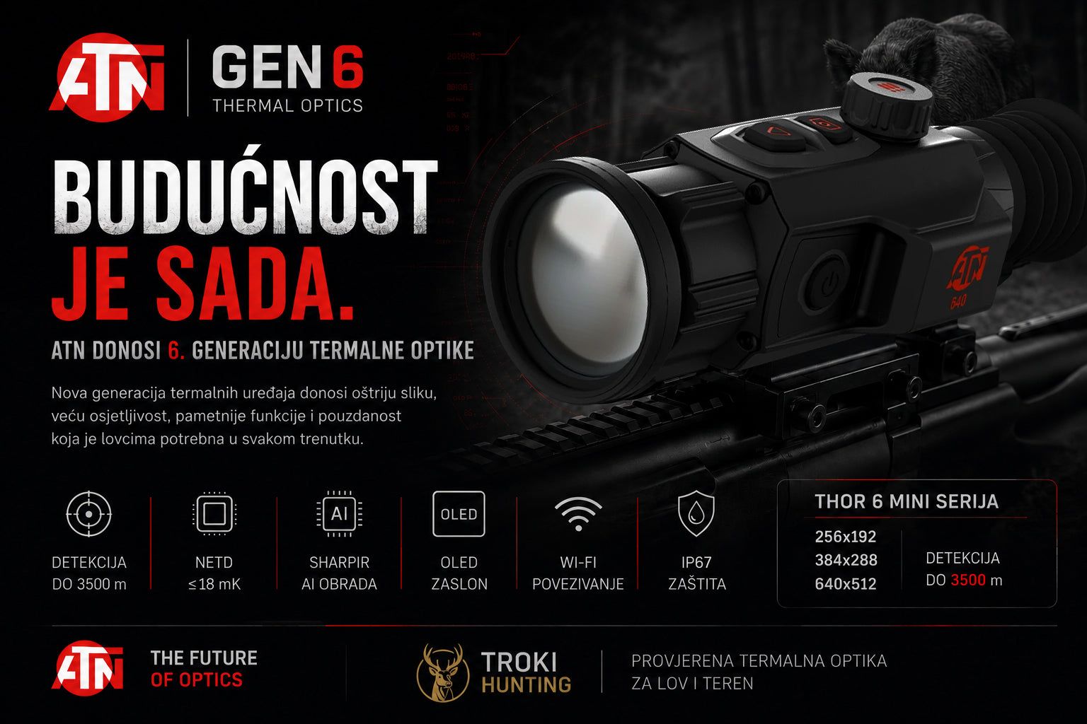 ATN donosi 6. generaciju termalne optike – oštrije, pametnije i snažnije
