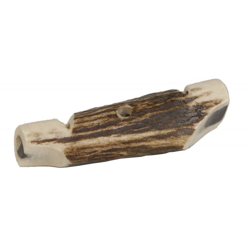 Eurohunt sifflet pour chien, bois de cerf, double – env. 7 cm