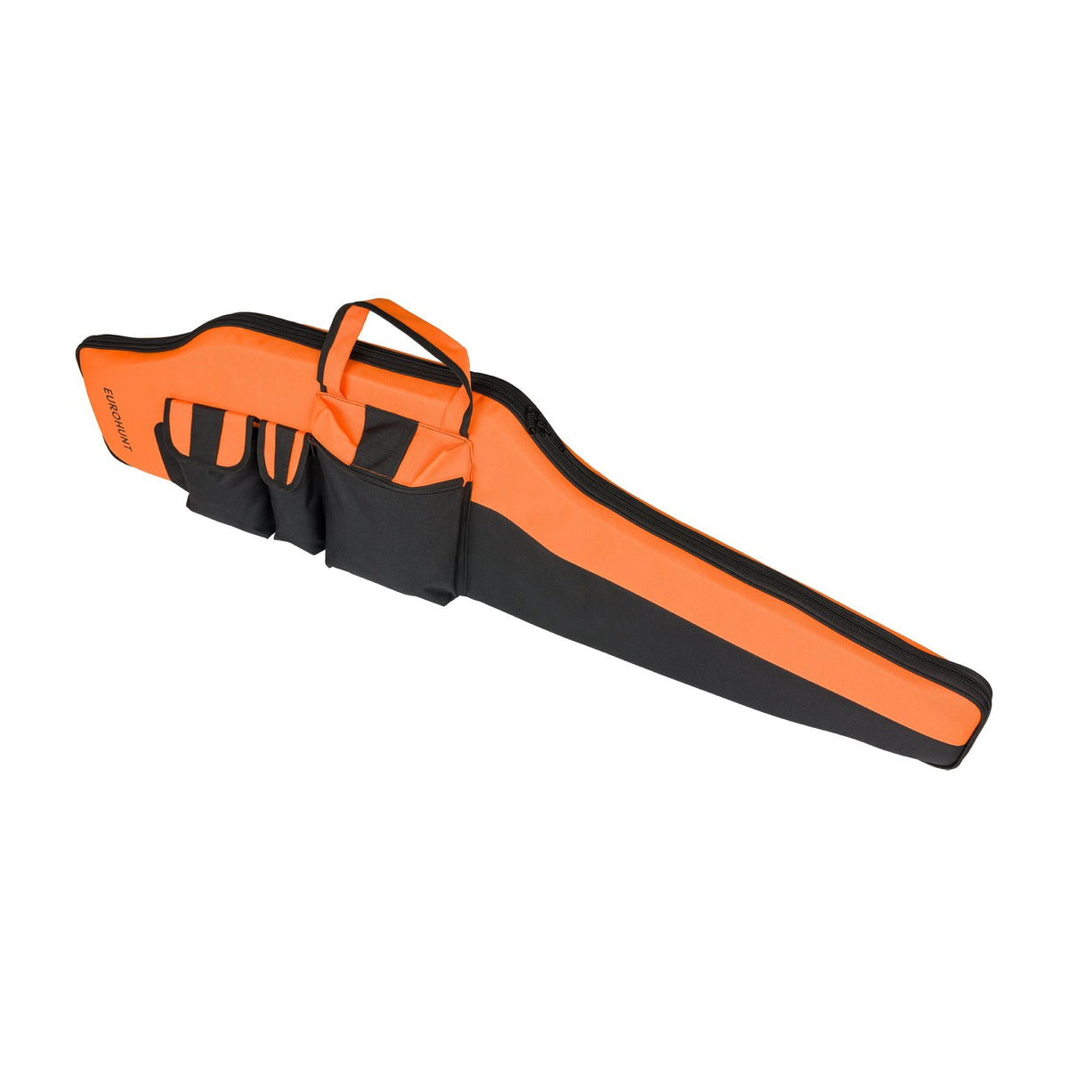 Eurohunt funda para rifle – color negro / naranja, aprox. 135 cm