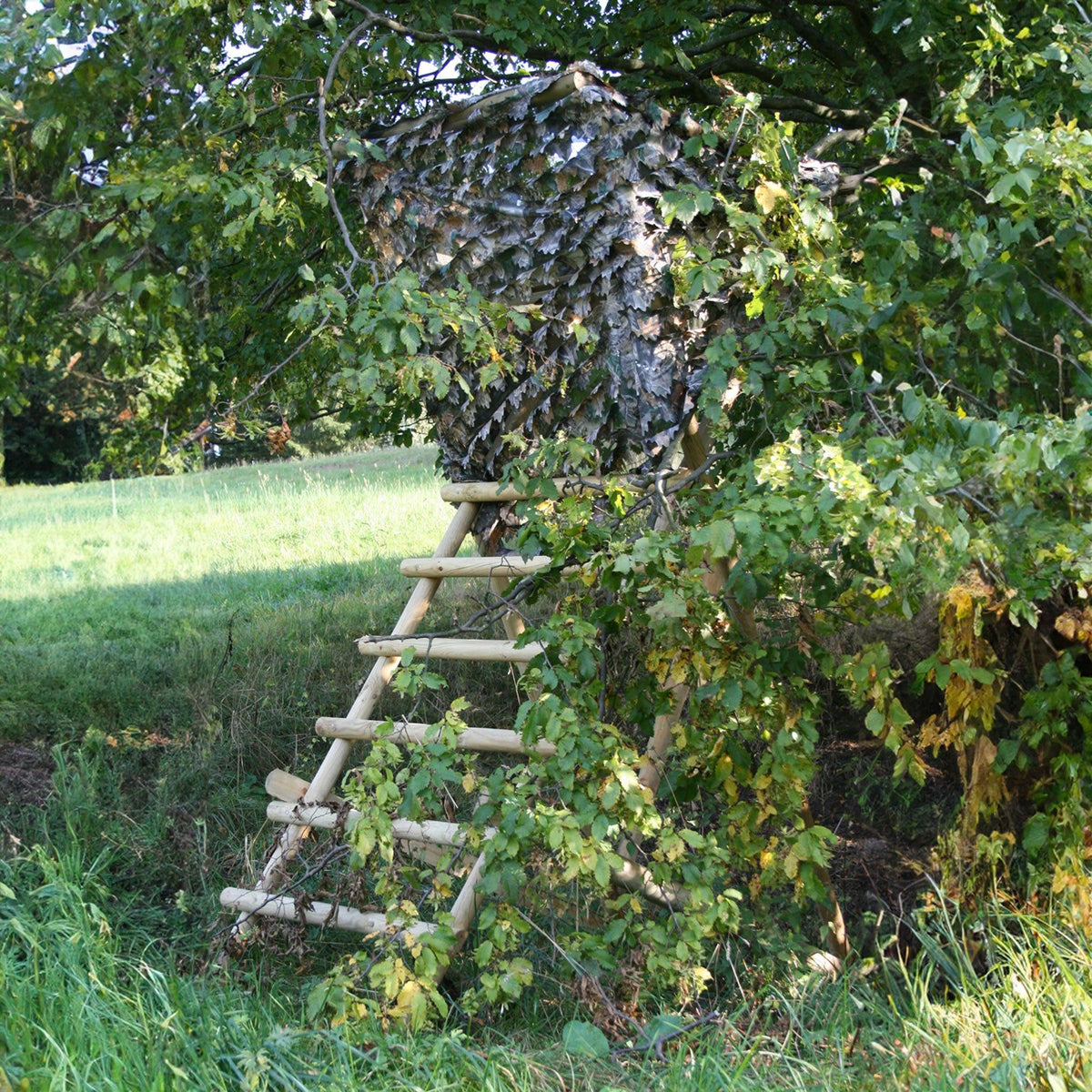 Eurohunt Nylap red de camuflaje, leaf look, aprox. 150 × 300 cm