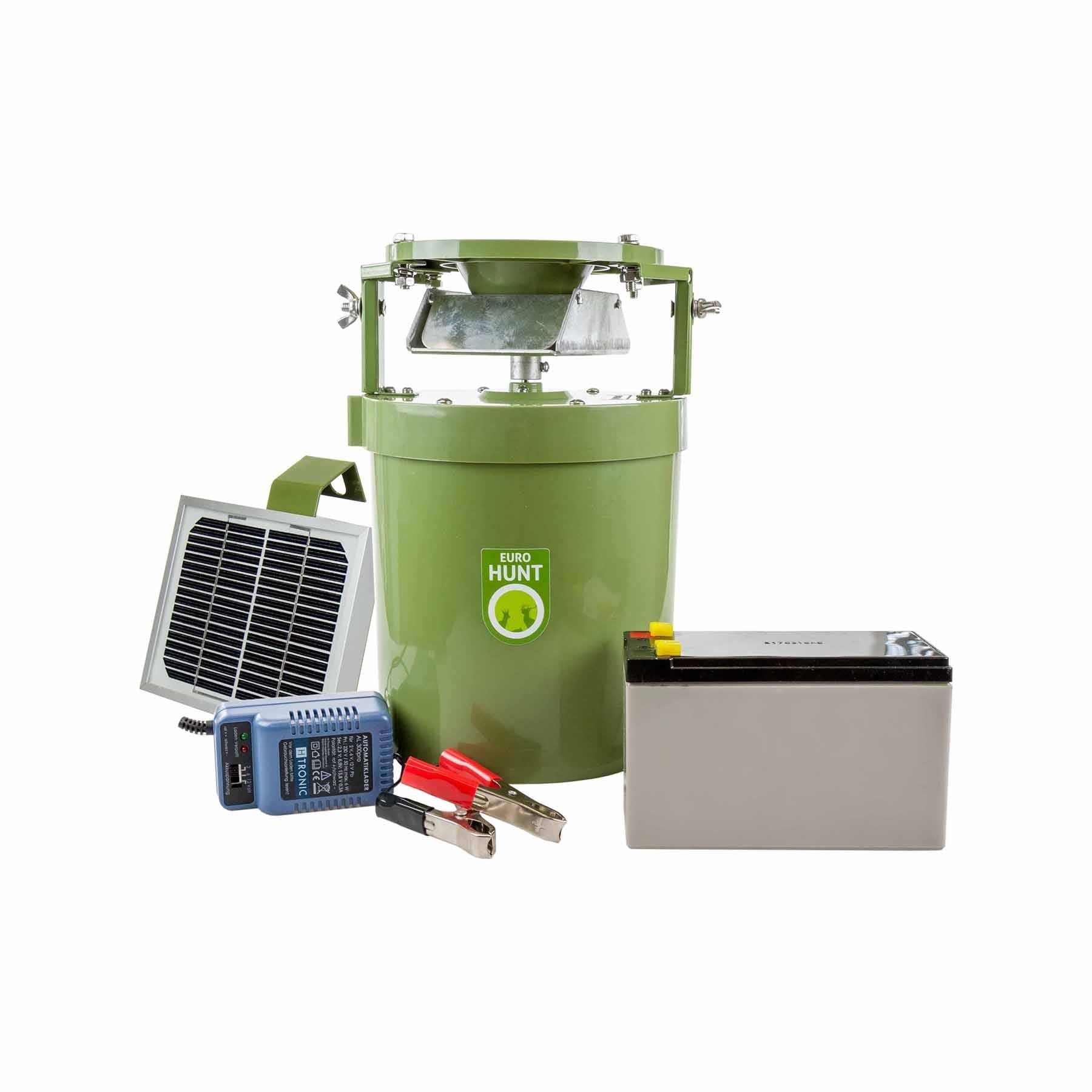Eurohunt distributore automatico di mangime per selvaggina Set Light – 12 V