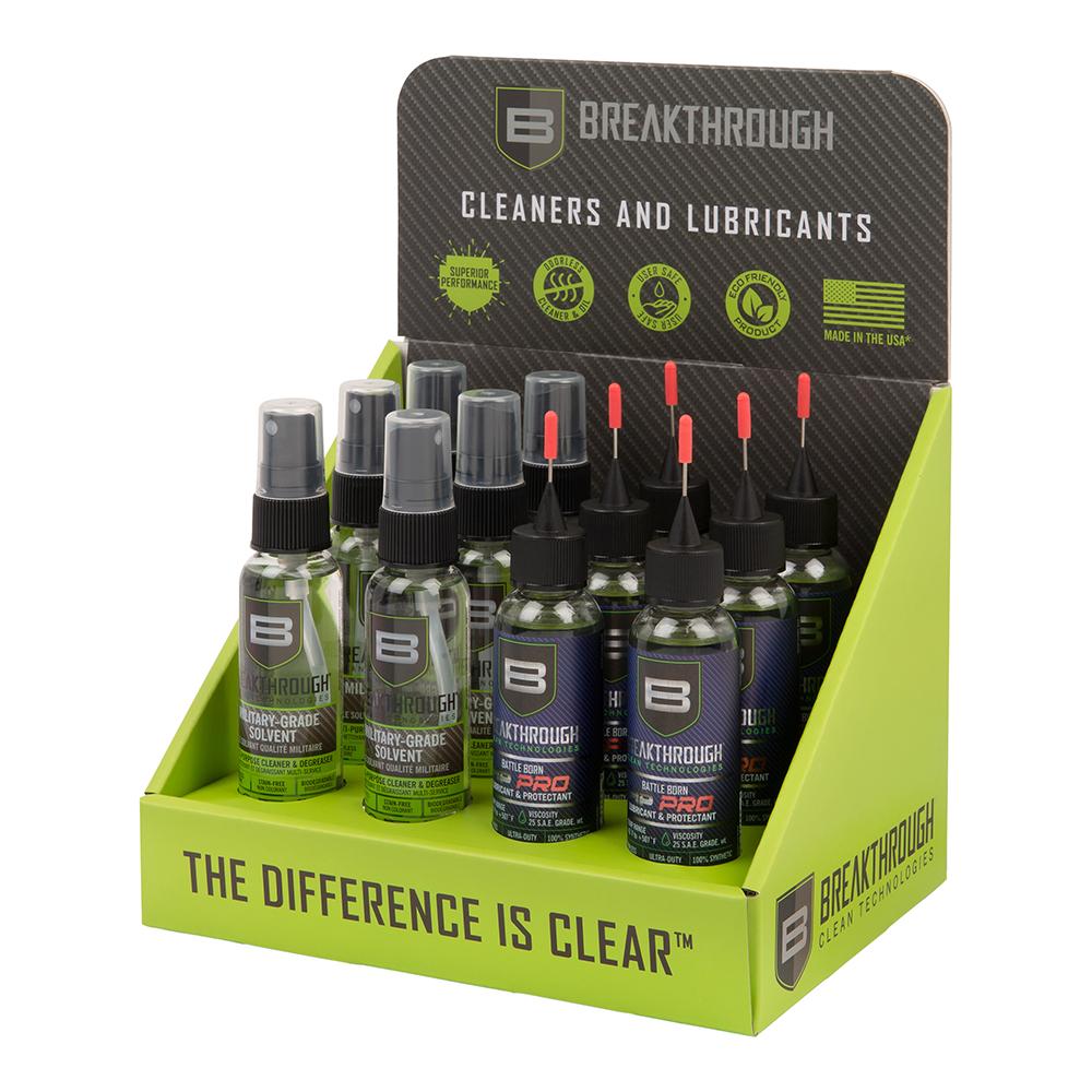 Breakthrough 6x Bio 60 ml nettoyant et huile pour armes, présentoir 12 pièces