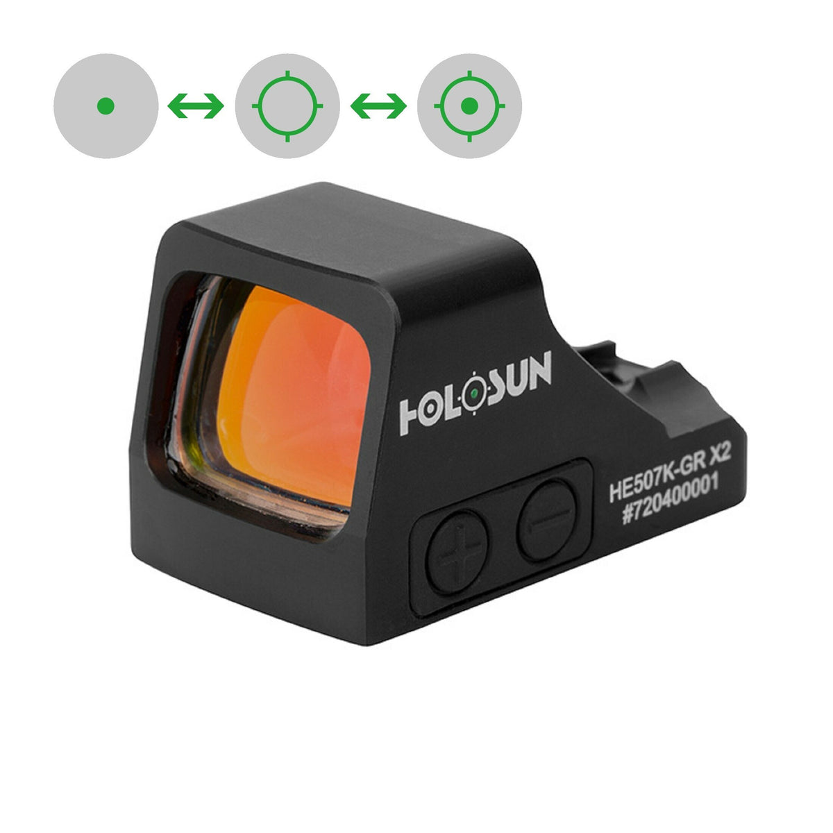 Holosun HE507K-GR X2 zeleni circle dot solarni