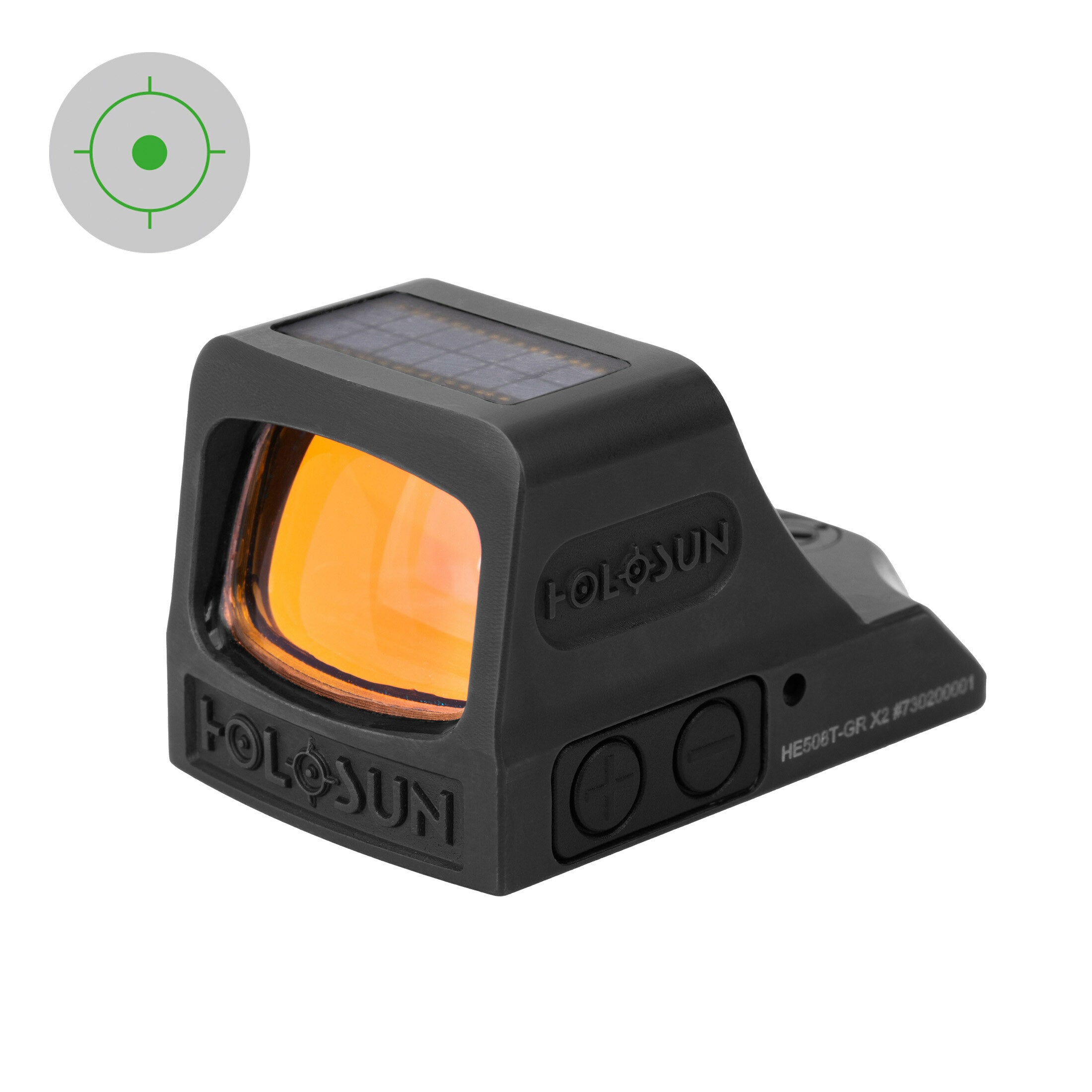 Holosun HE508T-GR X2 Circle Dot verde solare titanio