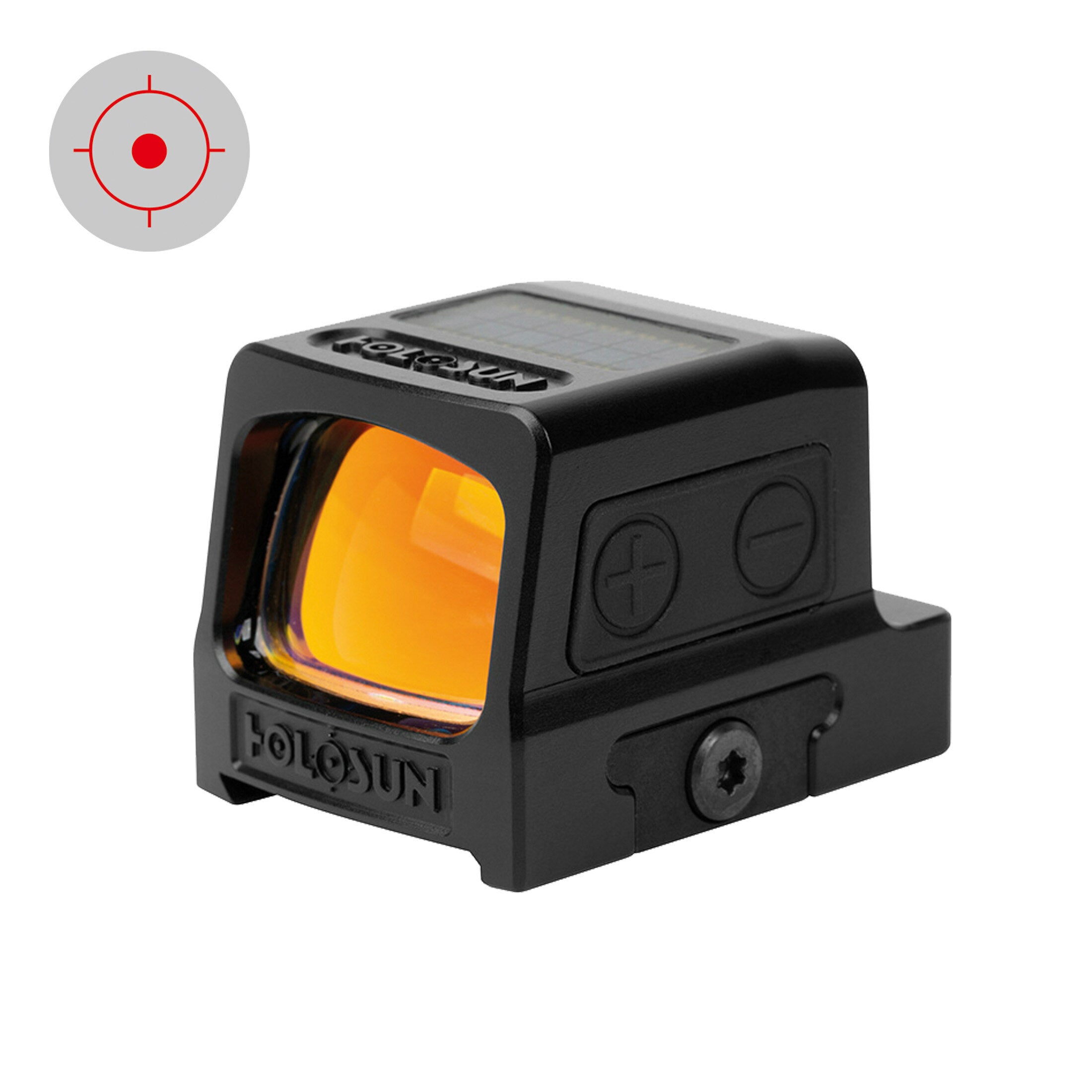 Holosun HE509T-RD X2 Circle Dot rosso solare titanio