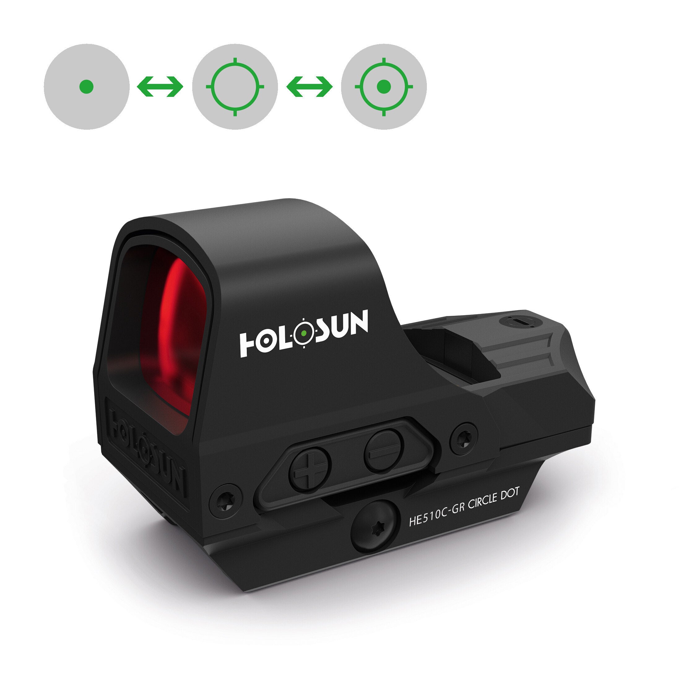 Holosun HE510C-GR vert Circle Dot solaire