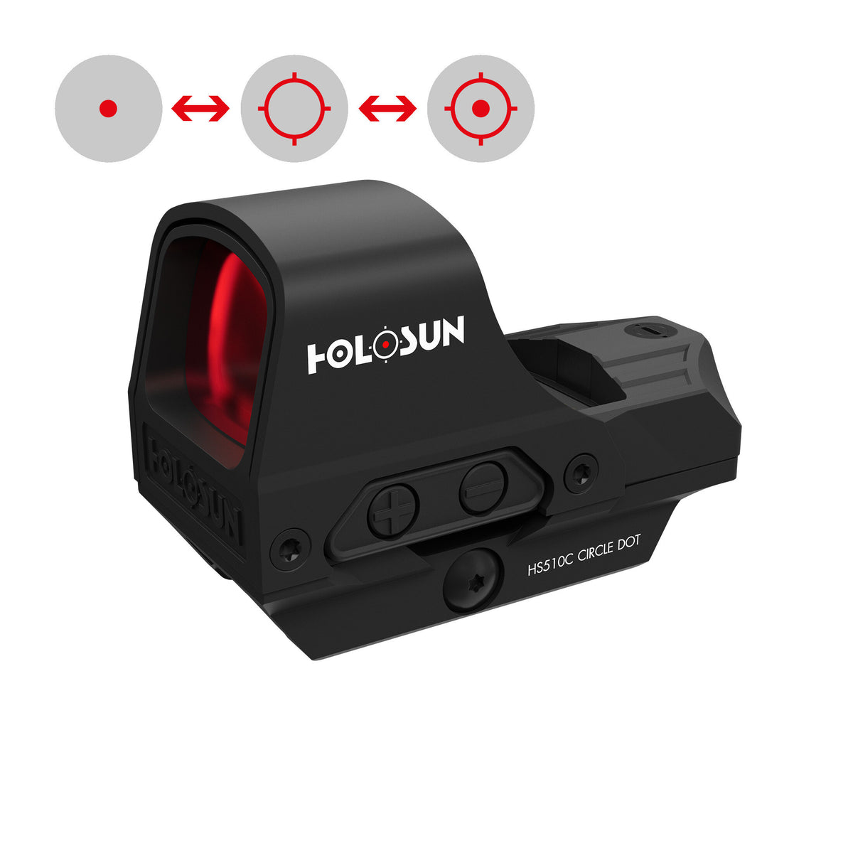 Holosun HS510C rouge Circle Dot solaire QD