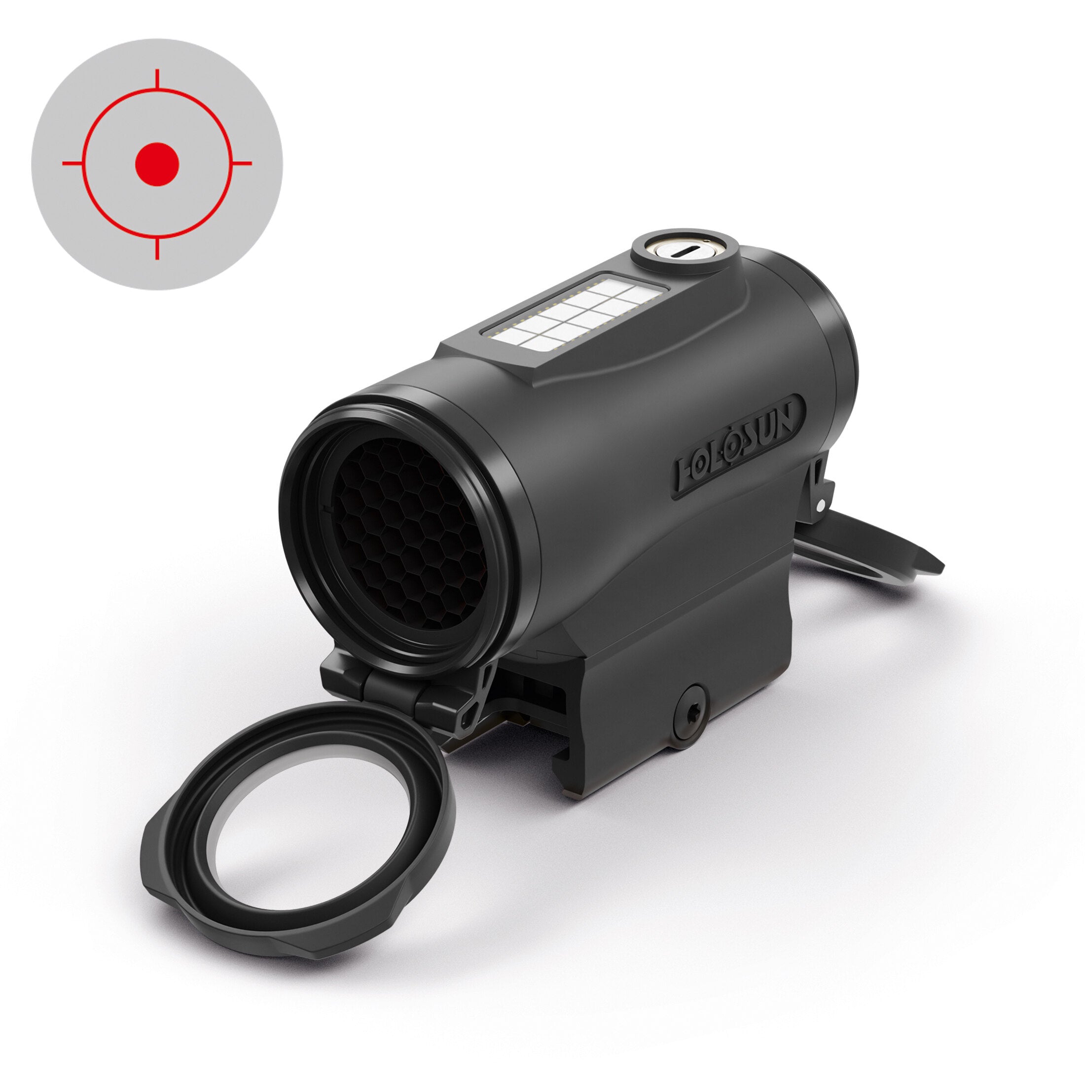 Holosun HE530C-RD Red Circle Dot Solar Titanium