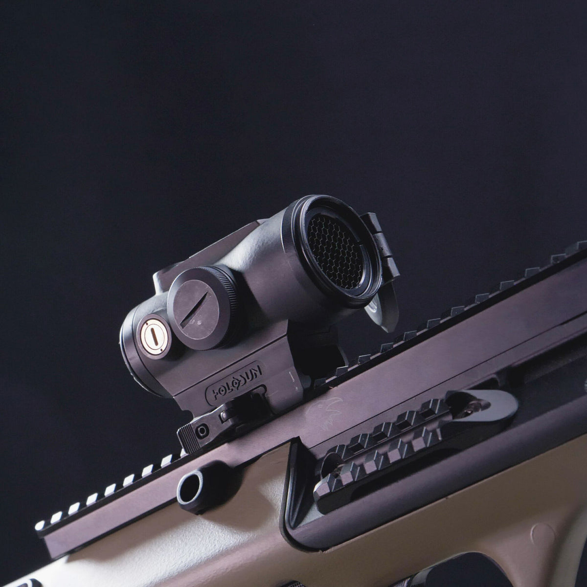 Holosun HE530G-RD red circle dot QD titanium