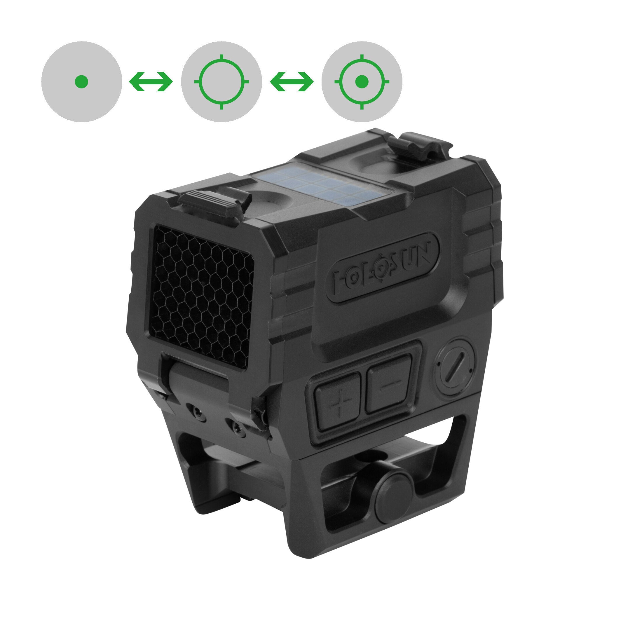 Holosun AEMS Pro X2 GR punto verde Circle Dot solare