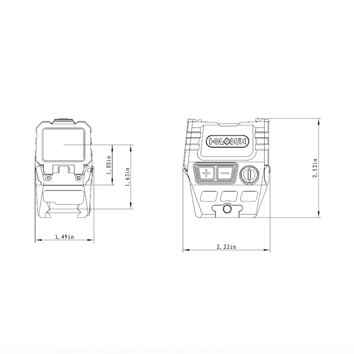 Holosun AEMS Core RD 110101 red dot