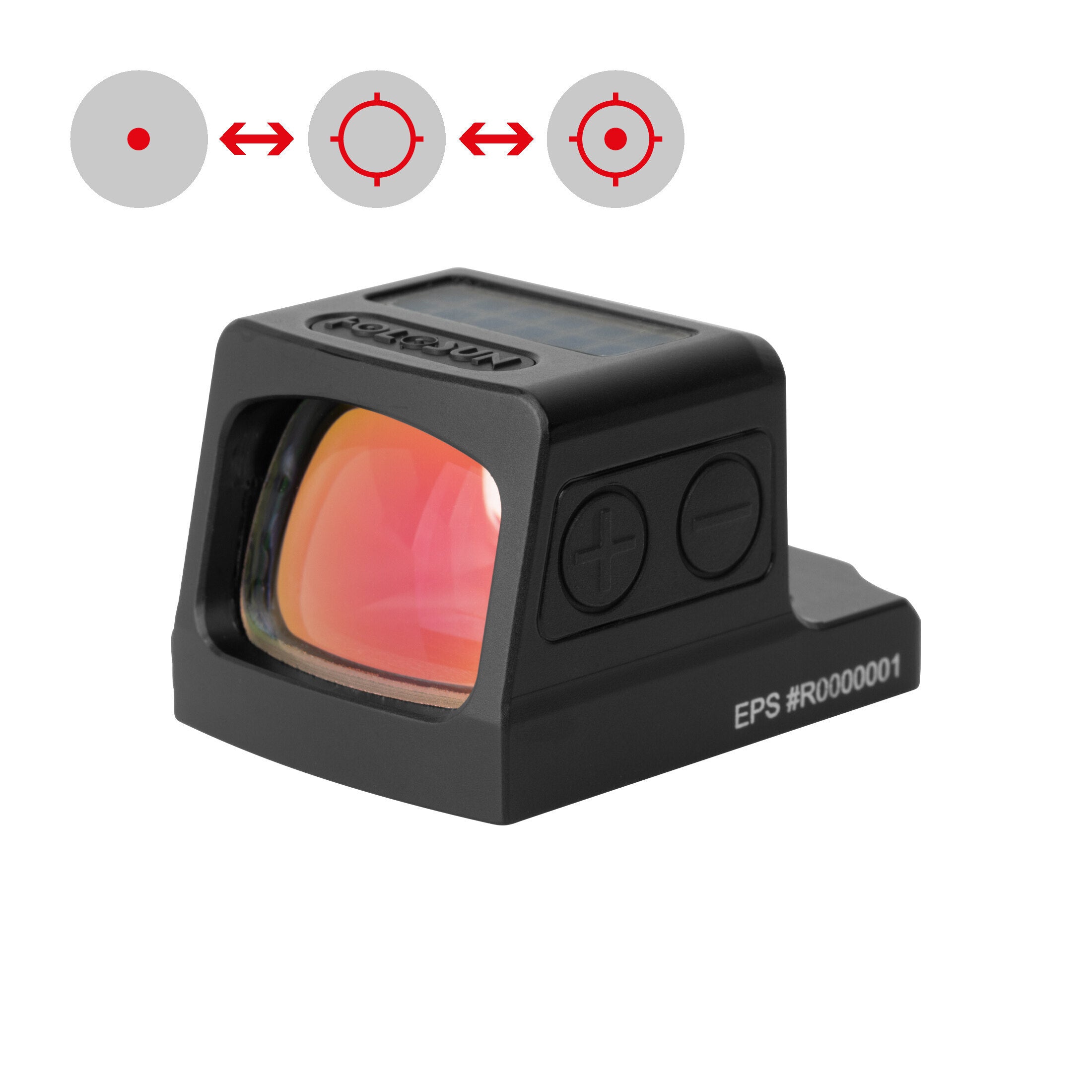 Holosun EPS-RD-MRS rouge multi-réticule fermé solaire