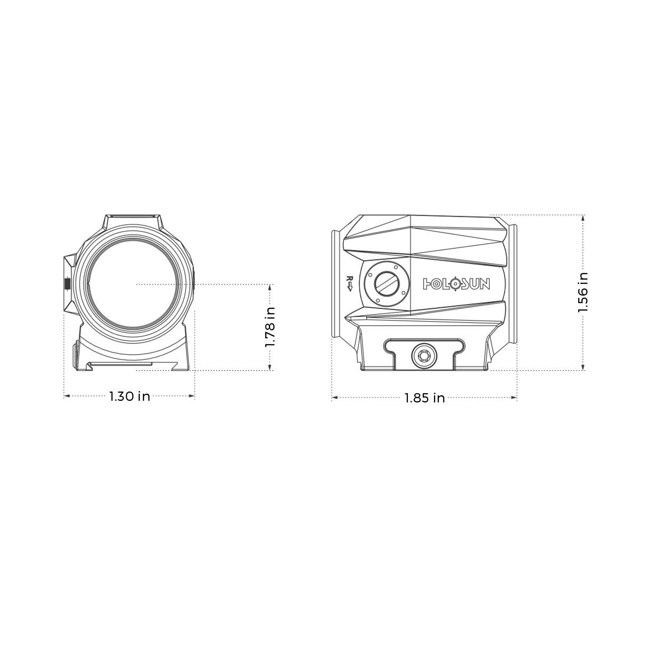 Point rouge solaire Holosun SCRS-RD-2