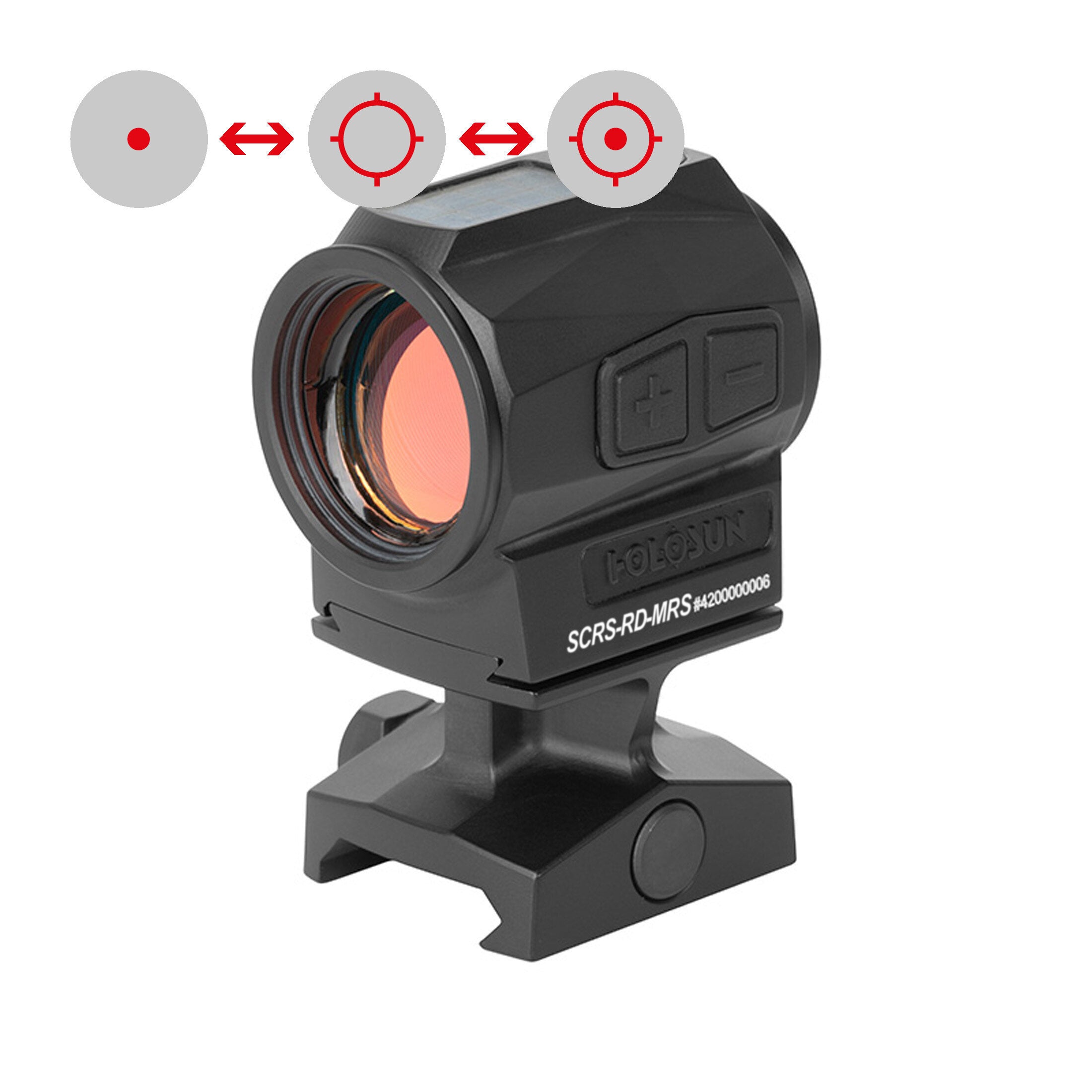 Holosun SCRS-RD-MRS rdeči red dot s solarnim napajanjem