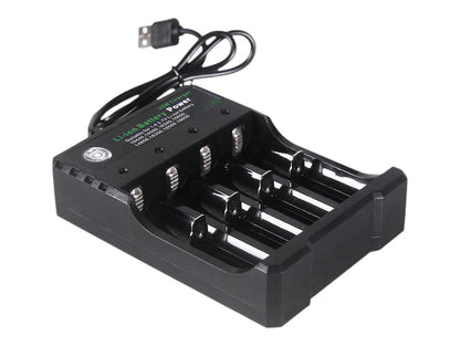 Chargeur pour batteries Li-Ion 18650 – 4 emplacements